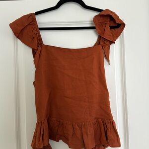 NWT Express Open Tie Back Blouse